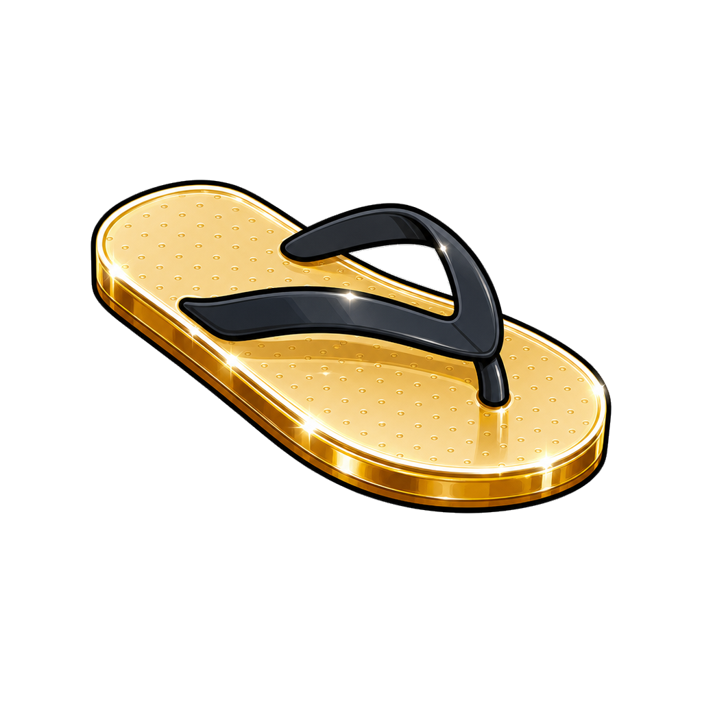 Gold sandal in cream