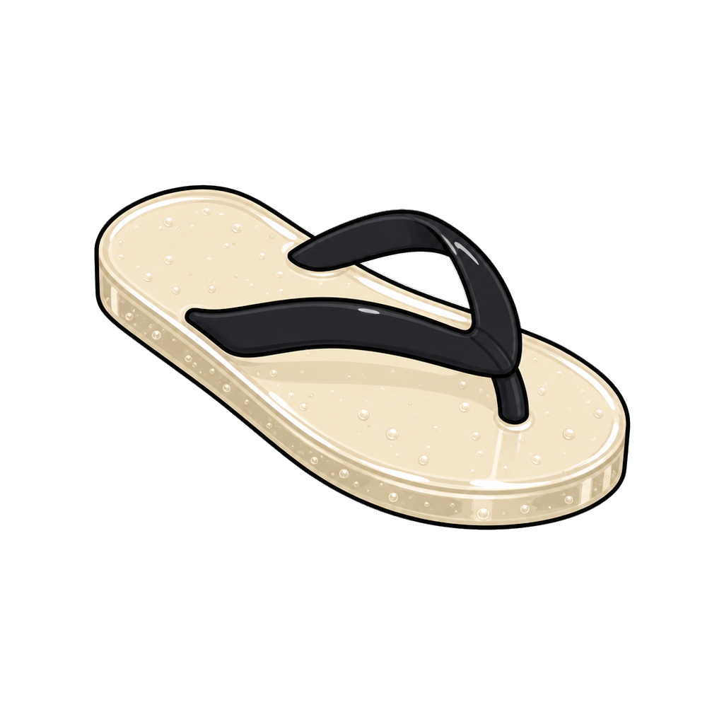 Jelly sandal in cream