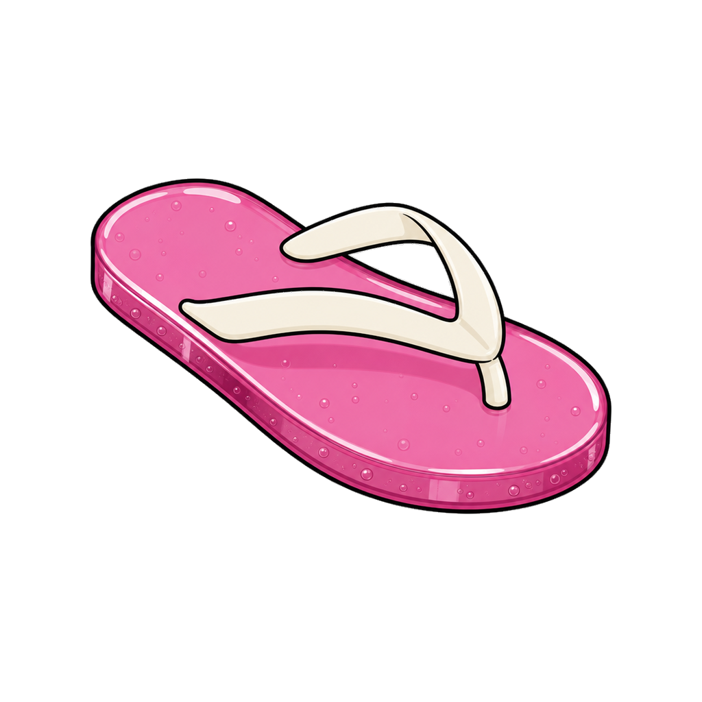 Jelly sandal in magenta