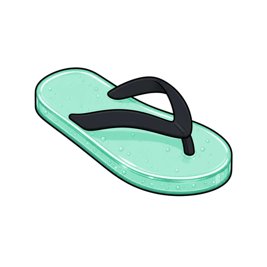 Jelly sandal in mint