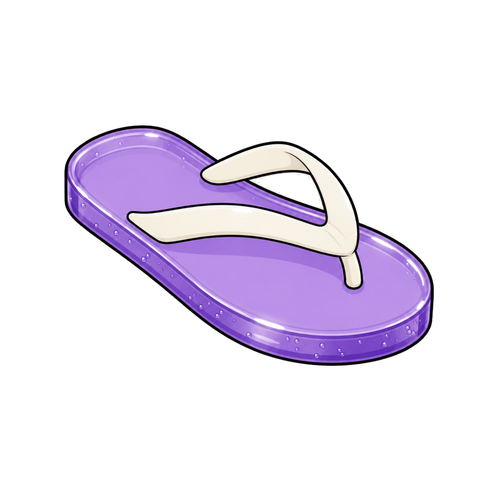 Jelly sandal in violet