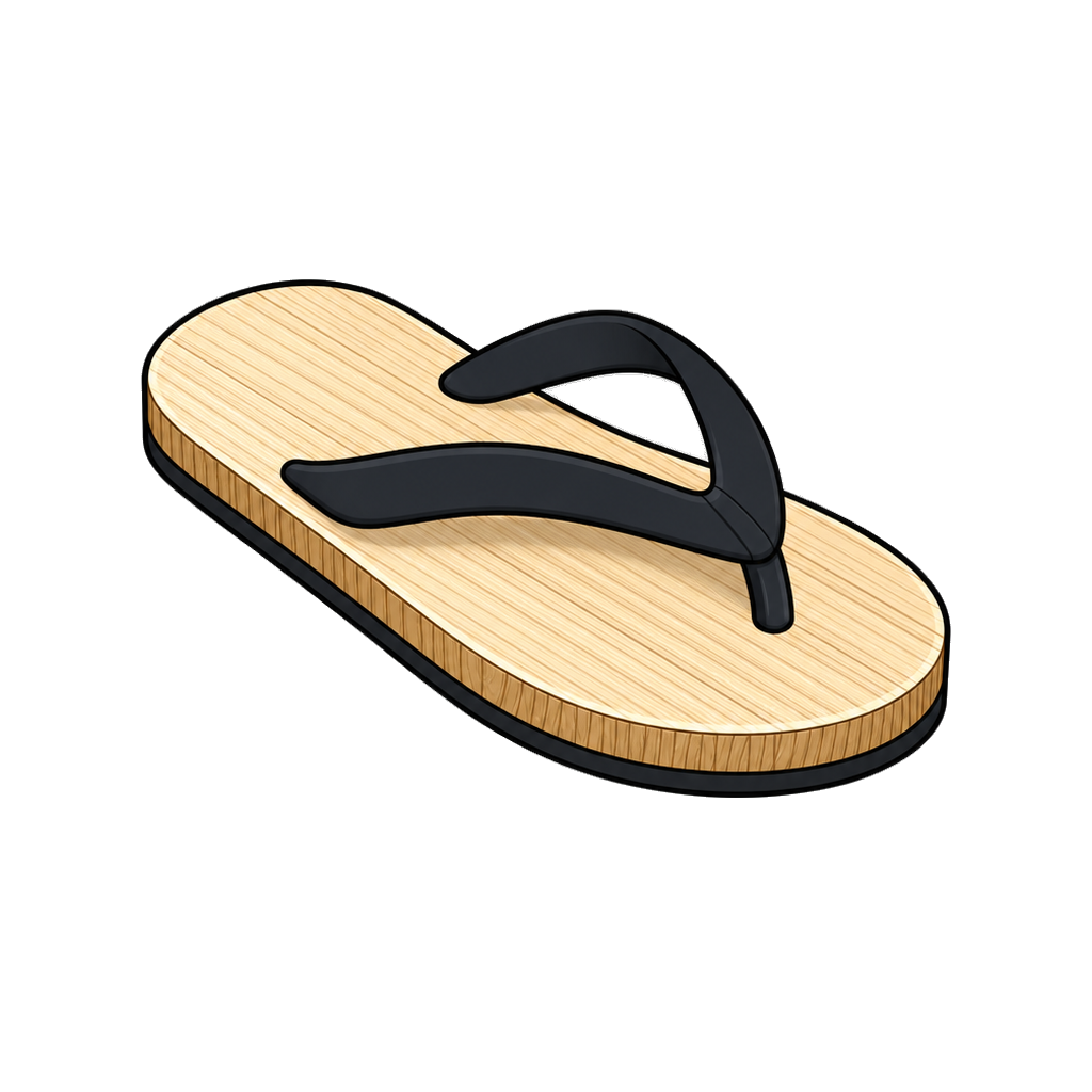 Wood sandal in cream