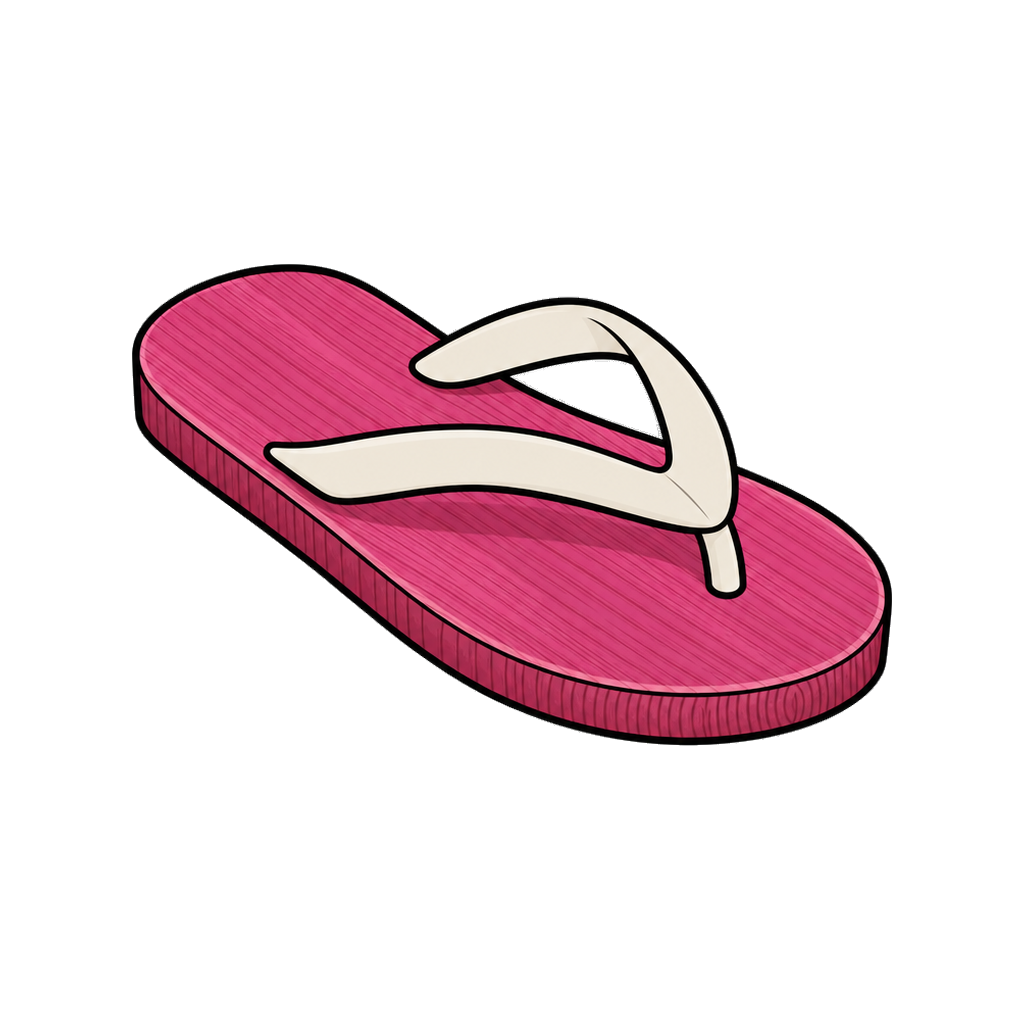 Wood sandal in magenta