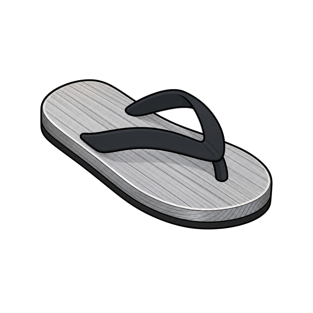 Wood sandal in silver